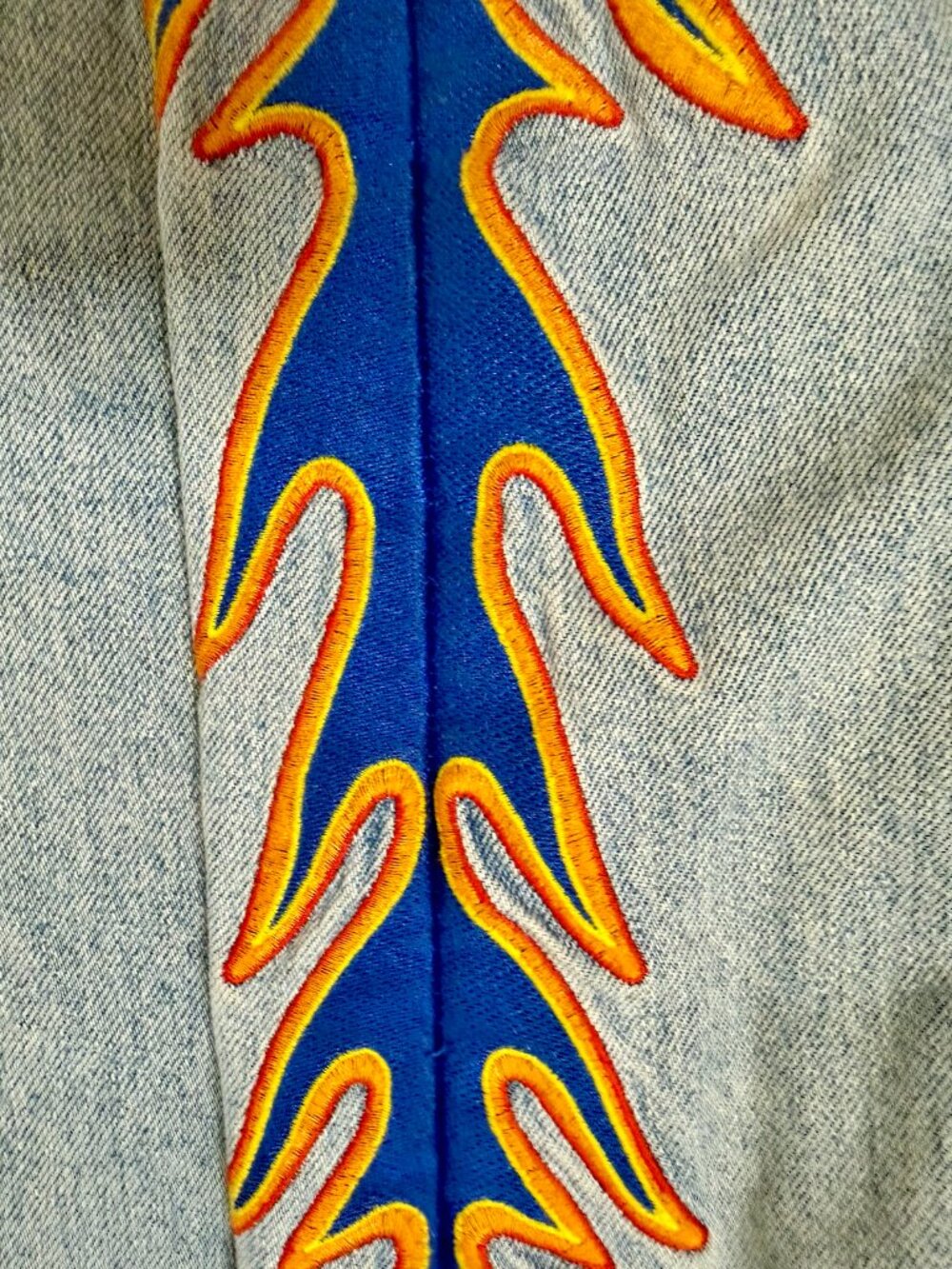 Sandro Flared Flame Embroidered Jeans Size EU 36 / US 4 - Picture 4 of 4